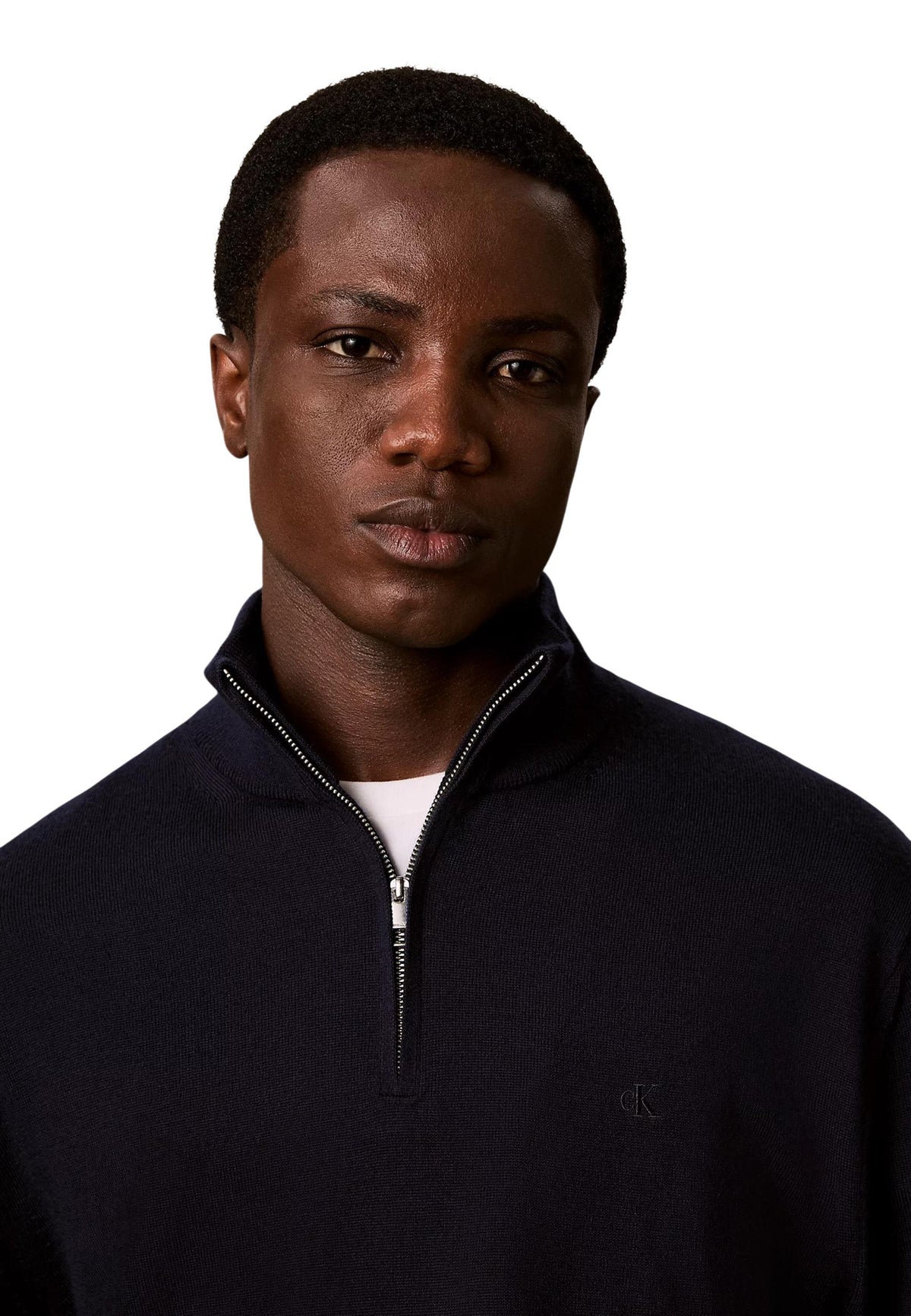 Pull Calvin Klein couleur bleu — vue 3