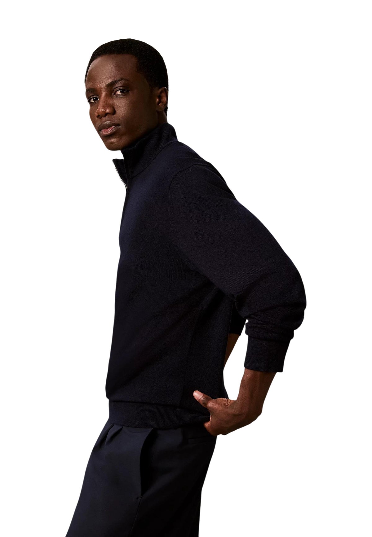 Pull Calvin Klein couleur bleu — vue 4