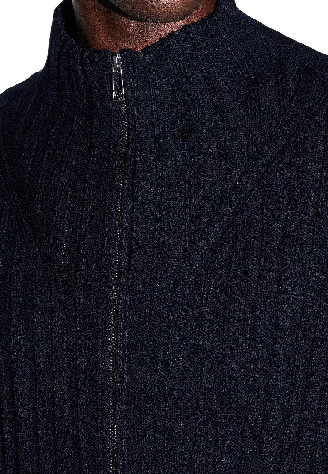 Cardigan Armani Exchange couleur bleu — vue 5