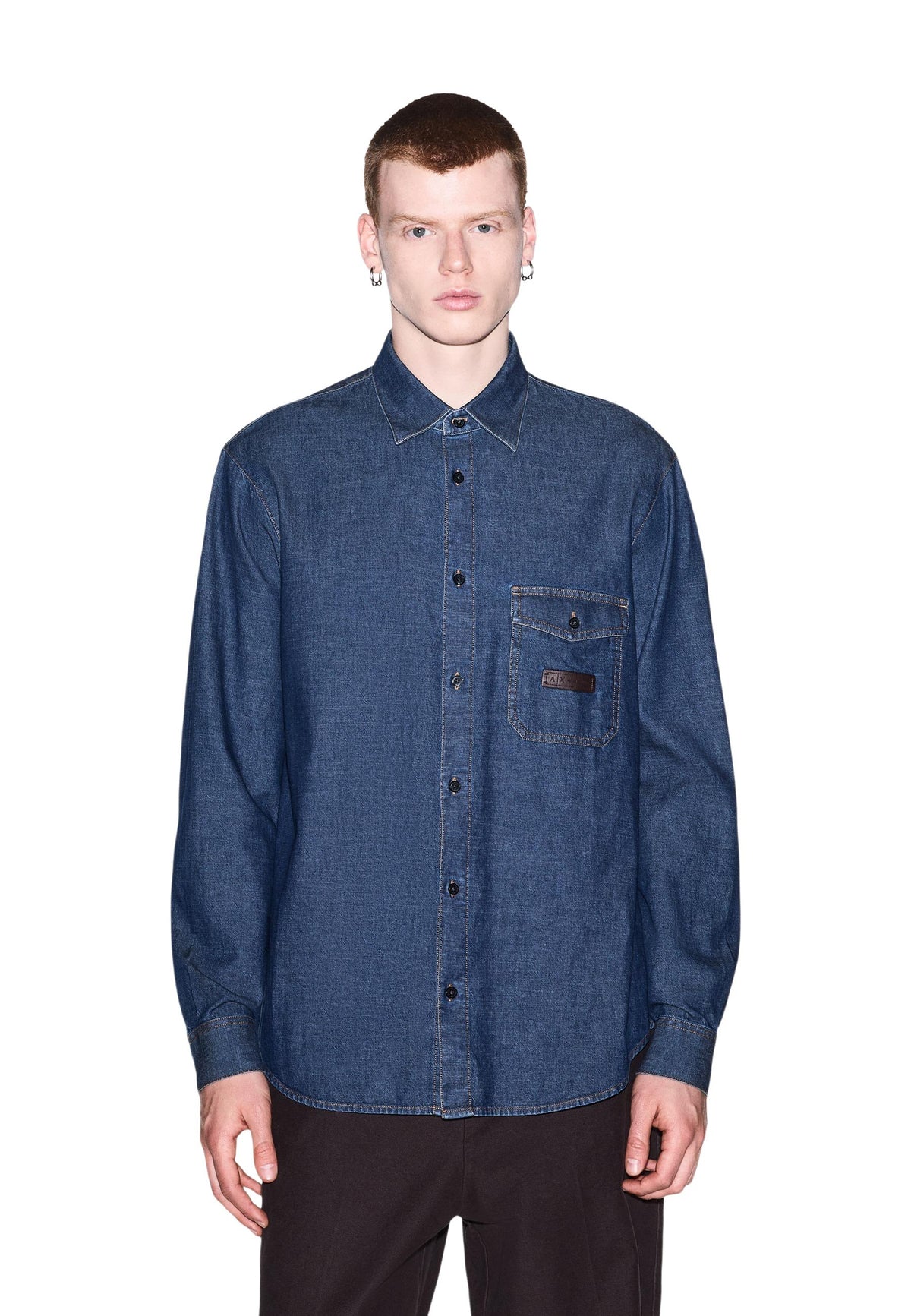 Chemise Armani Exchange couleur bleu