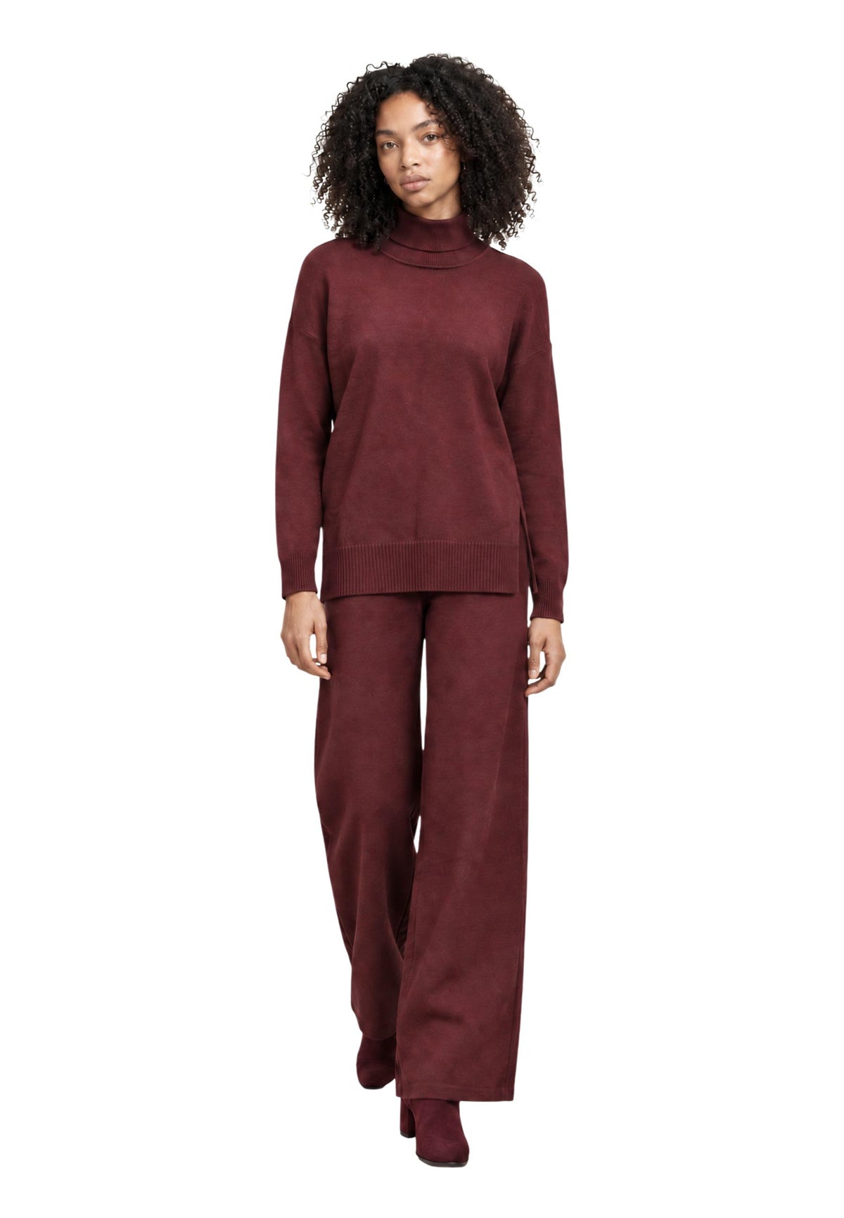 Pull Choral couleur bordeaux — vue 3