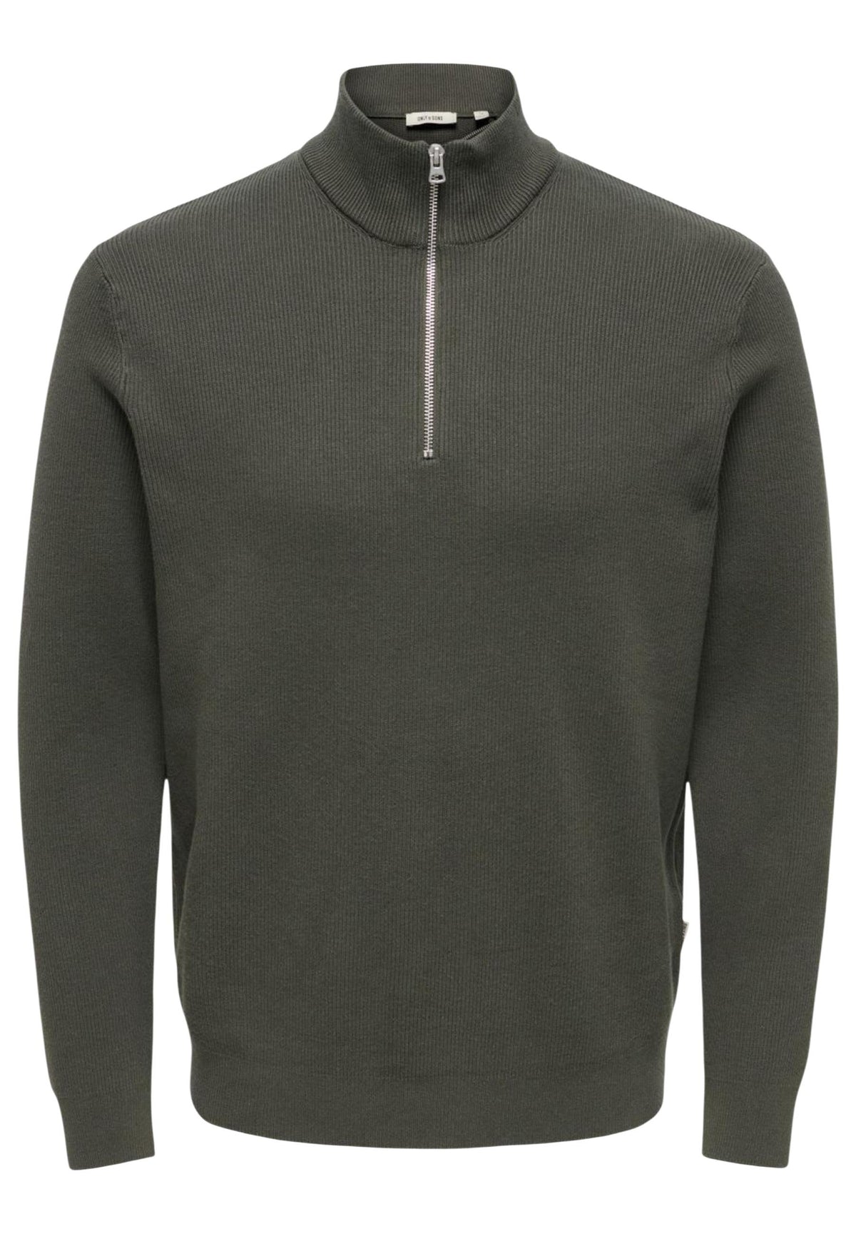 Pull Only & Sons couleur vert — vue 4