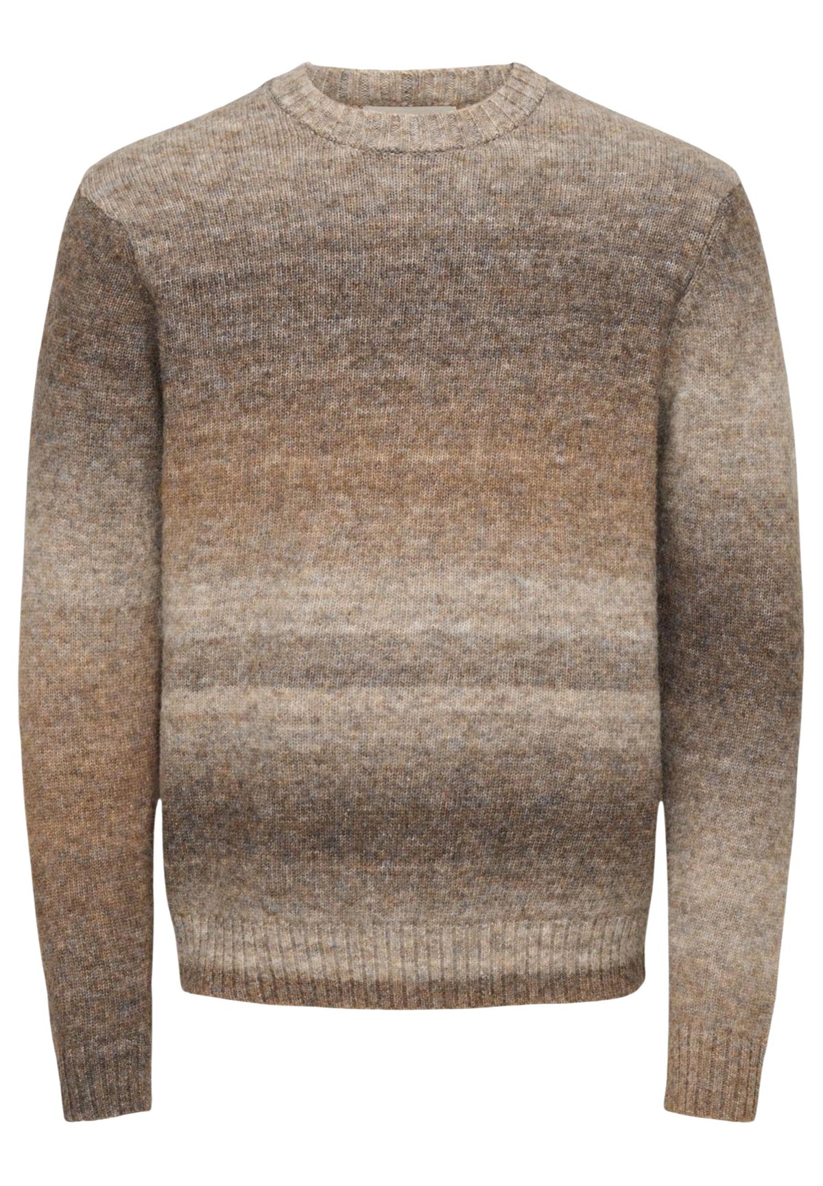 Pull Only & Sons couleur marron — vue 4