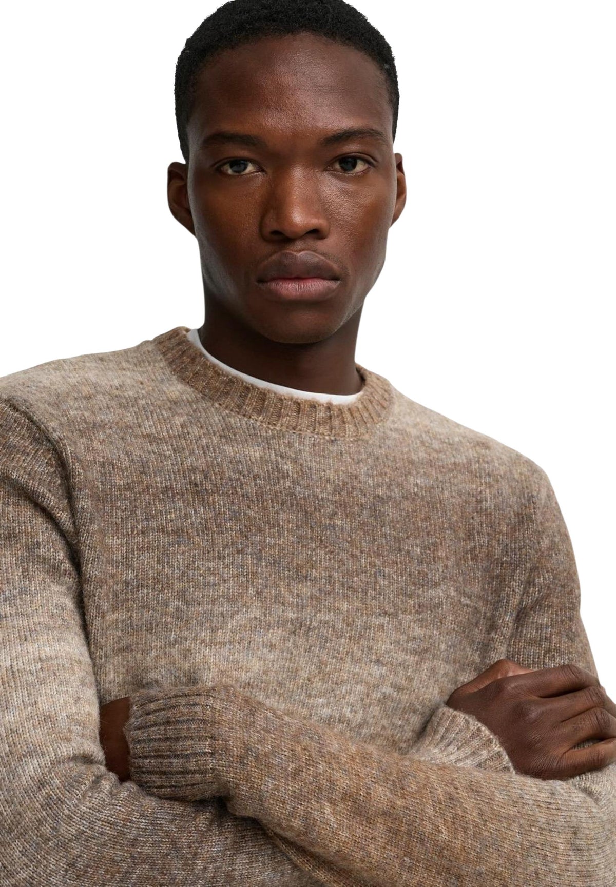 Pull Only & Sons couleur marron — vue 2