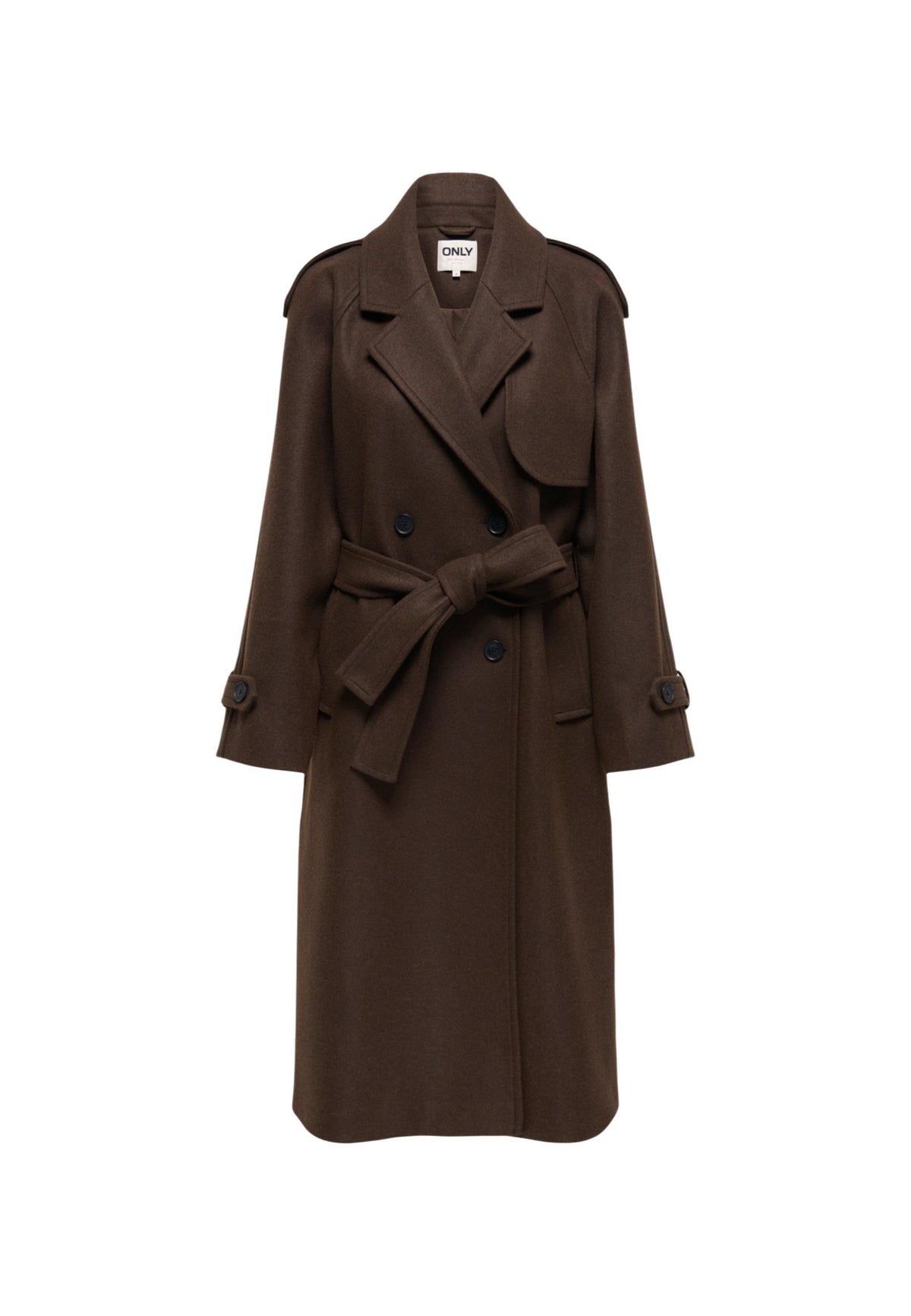 Manteau Only couleur marron — vue 3
