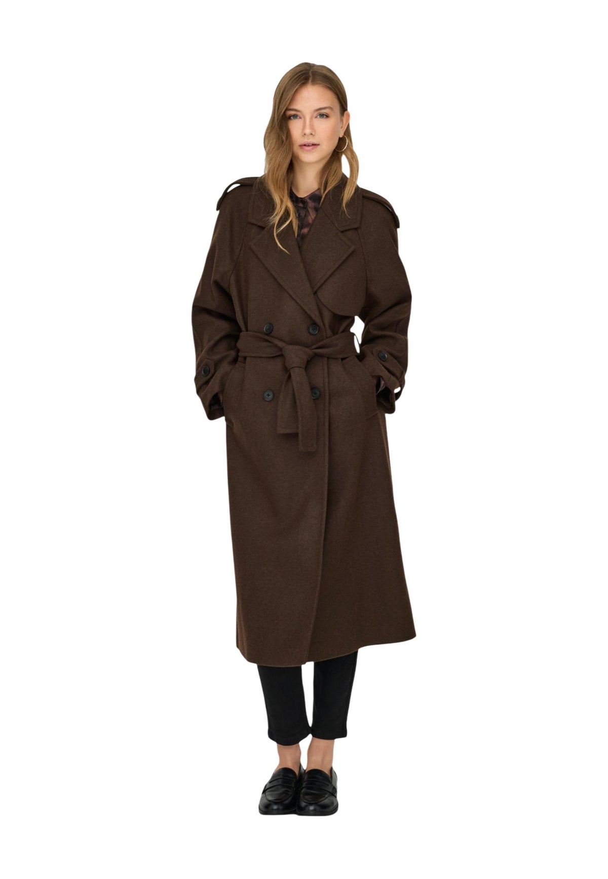 Manteau Only couleur marron