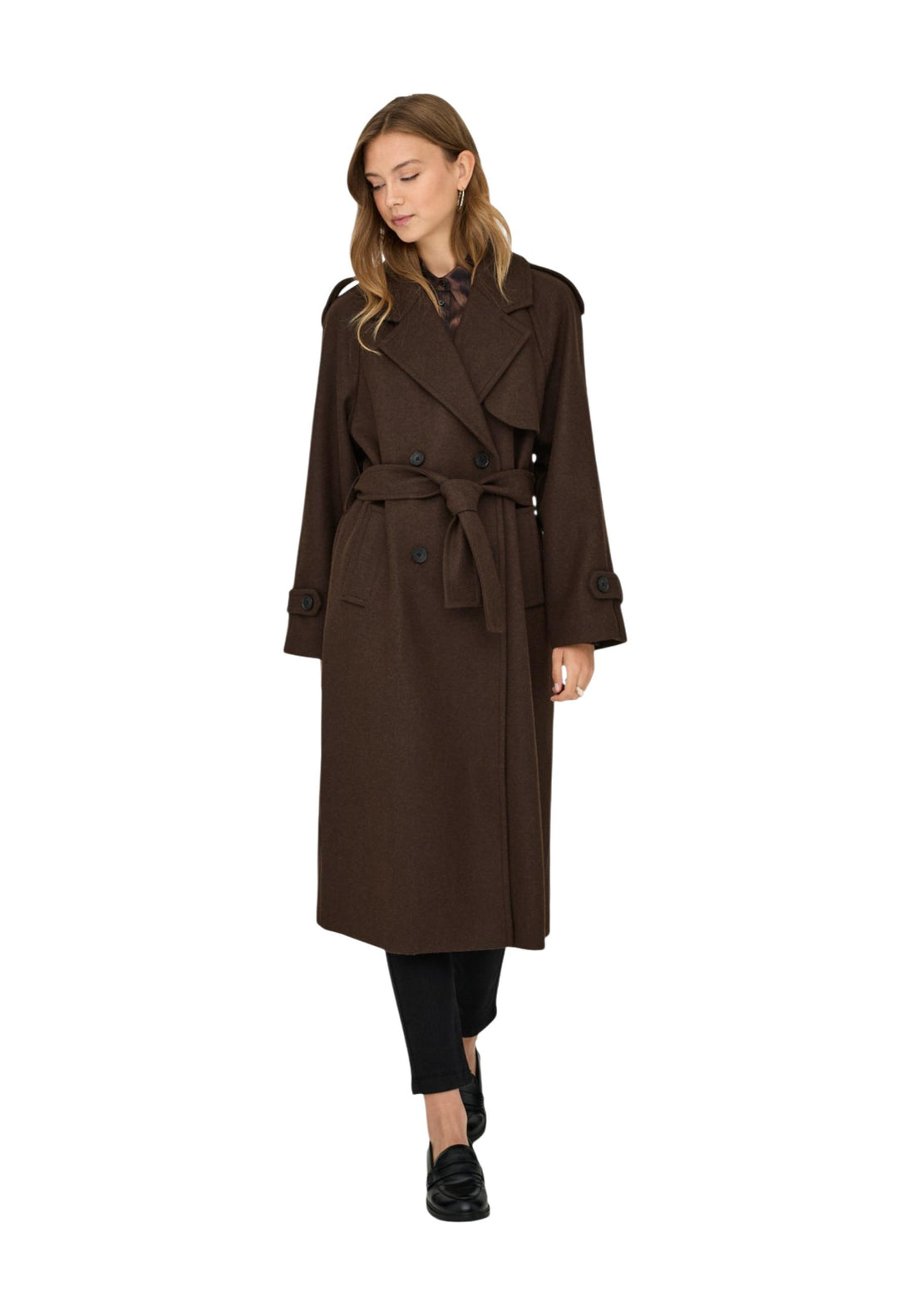 Manteau Only couleur marron — vue 5