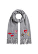 Écharpe Pieces couleur gris