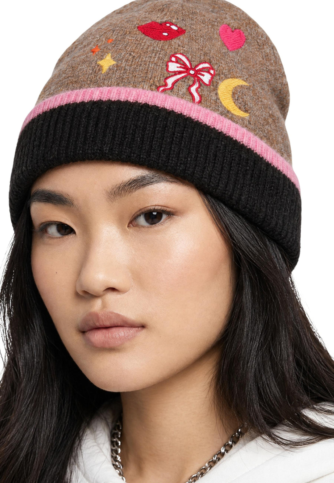 Chapeau Pieces couleur beige — vue 4
