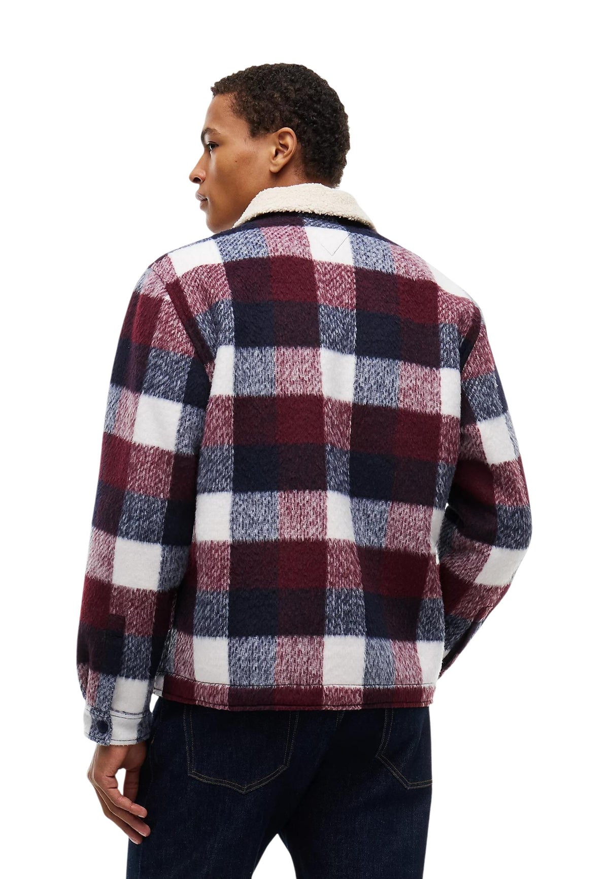 Veste Tommy Hilfiger Jeans couleur bleu — vue 4