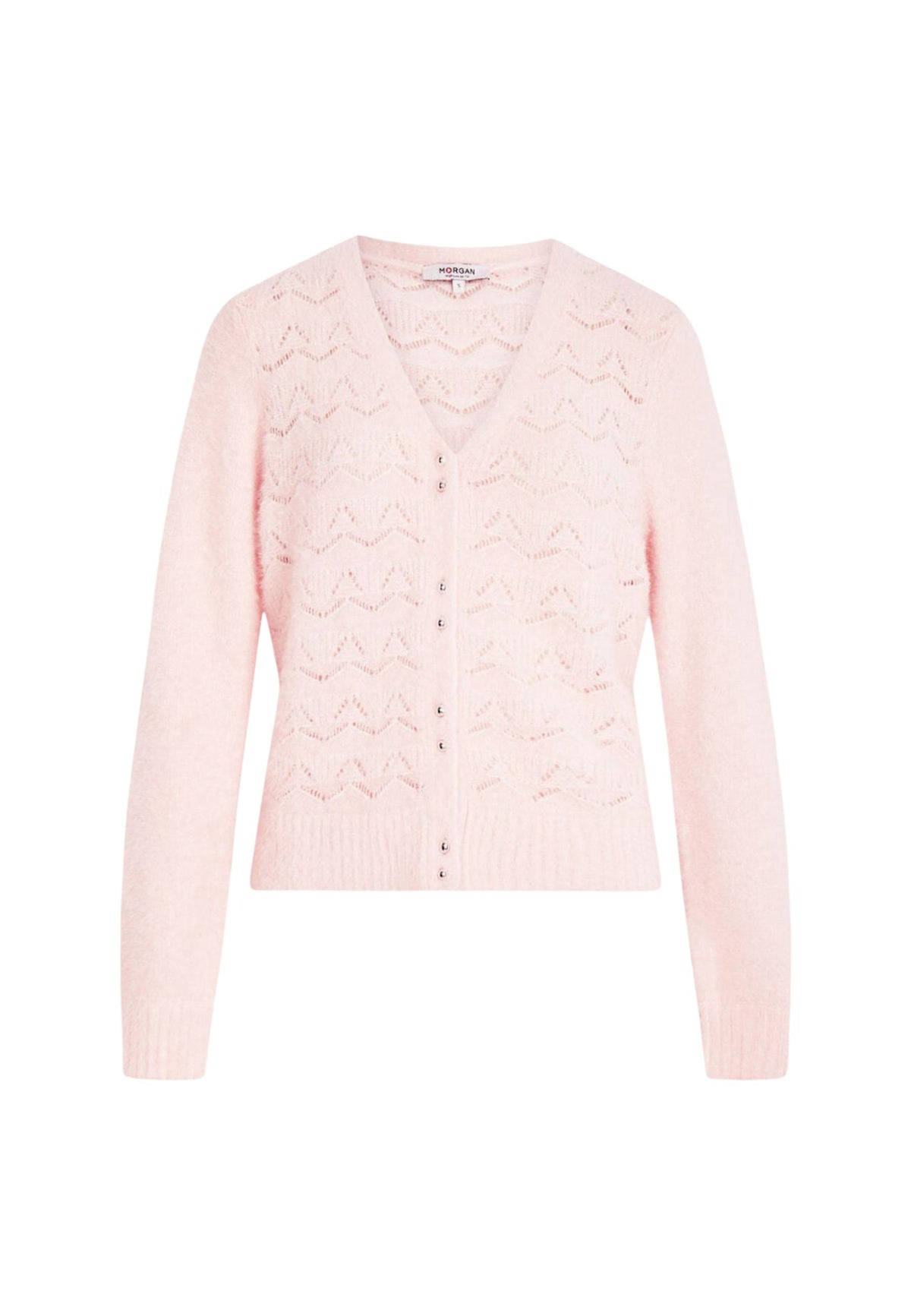 Cardigan Morgan De Toi couleur rose — vue 4