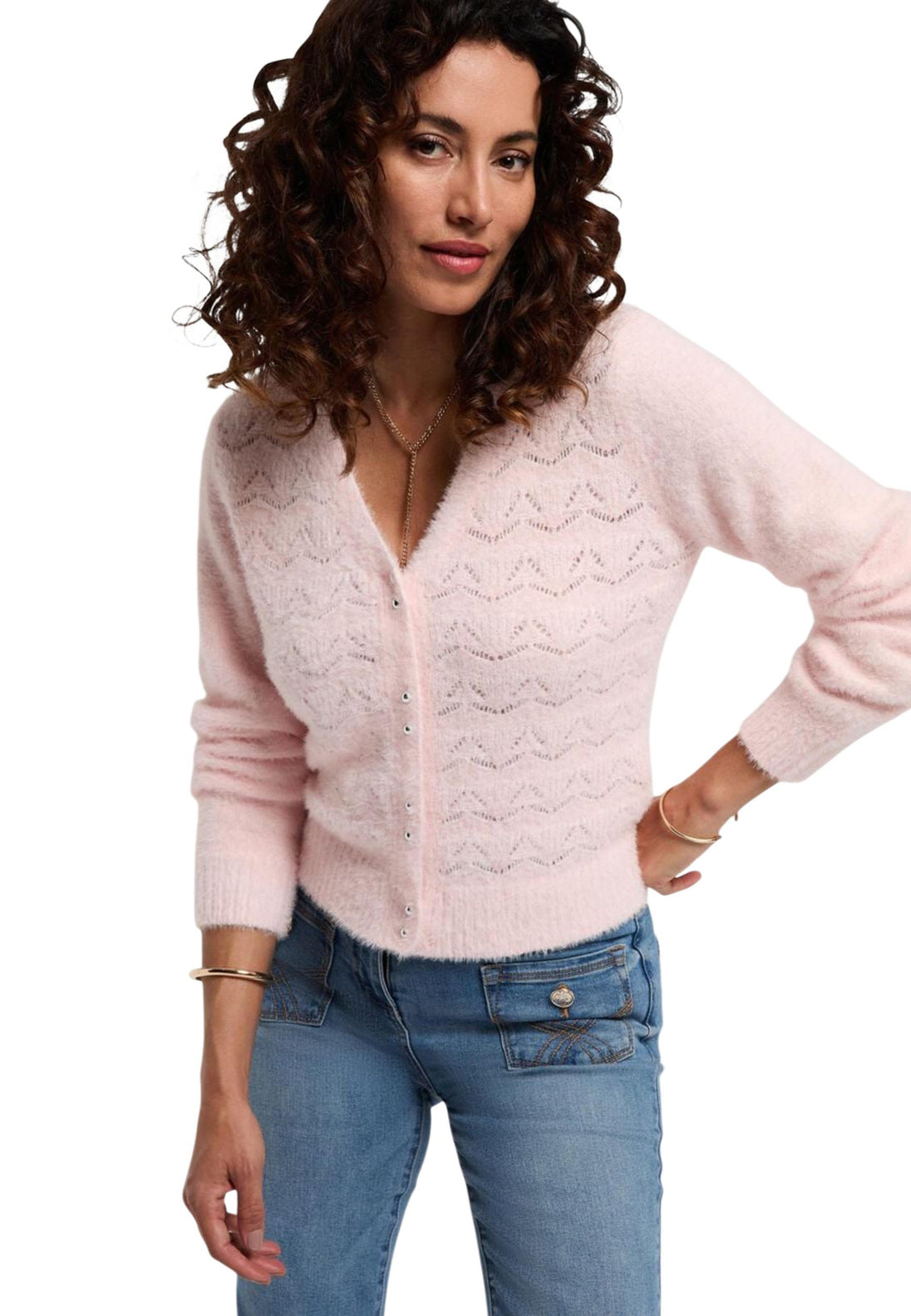 Cardigan Morgan De Toi couleur rose