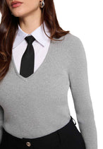 Pull Morgan De Toi couleur gris — vue 4