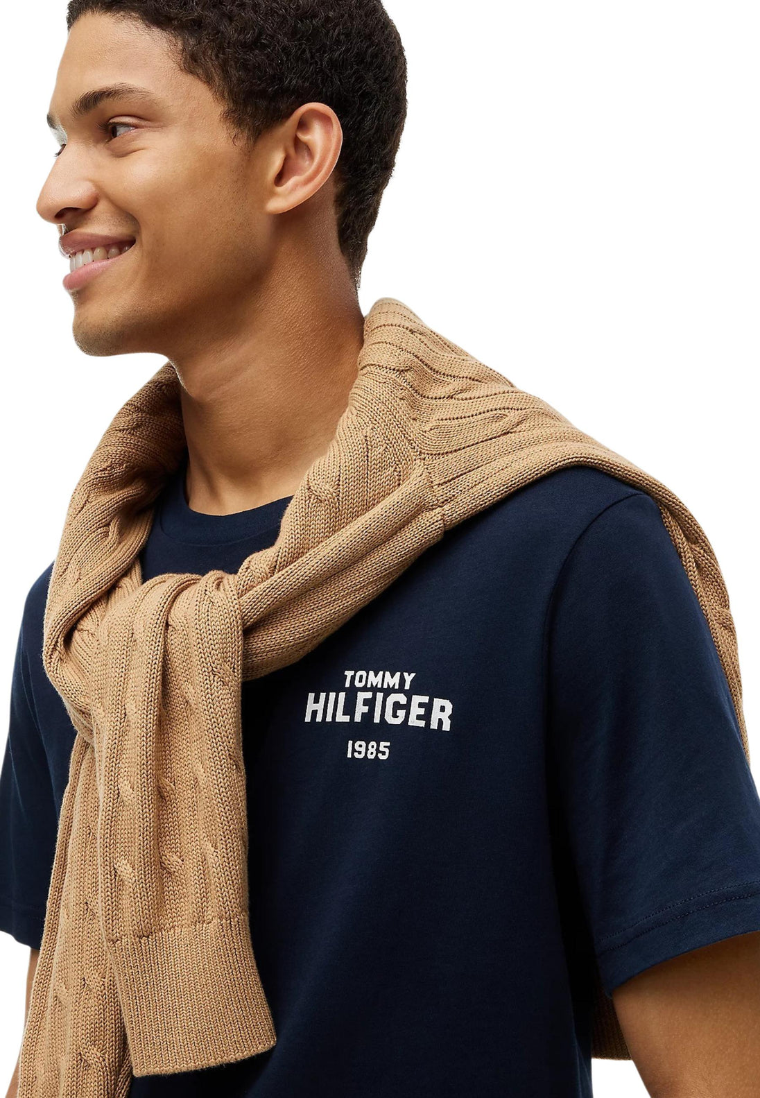 T-shirt Tommy Hilfiger couleur bleu — vue 3