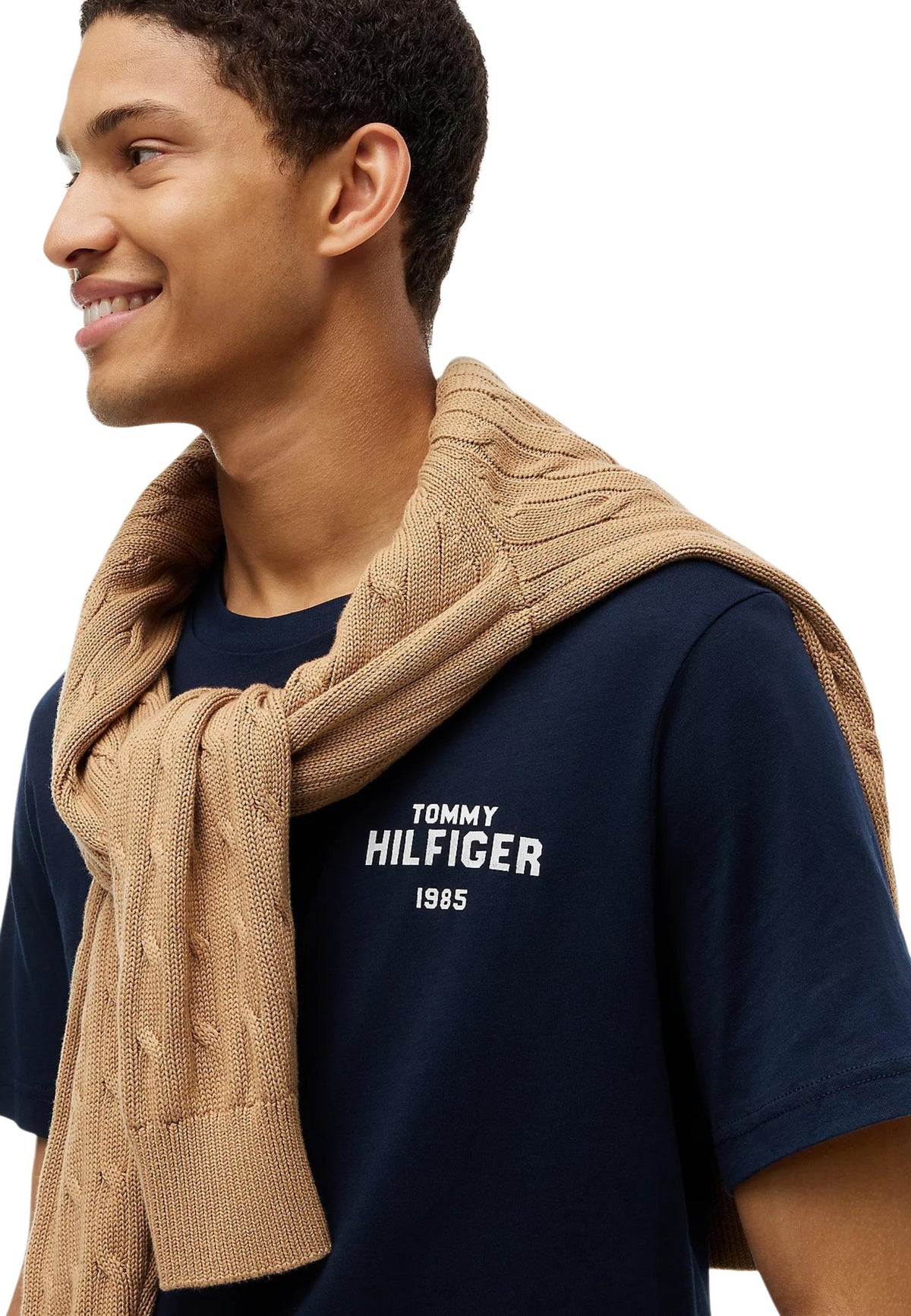 T-shirt Tommy Hilfiger couleur bleu — vue 3