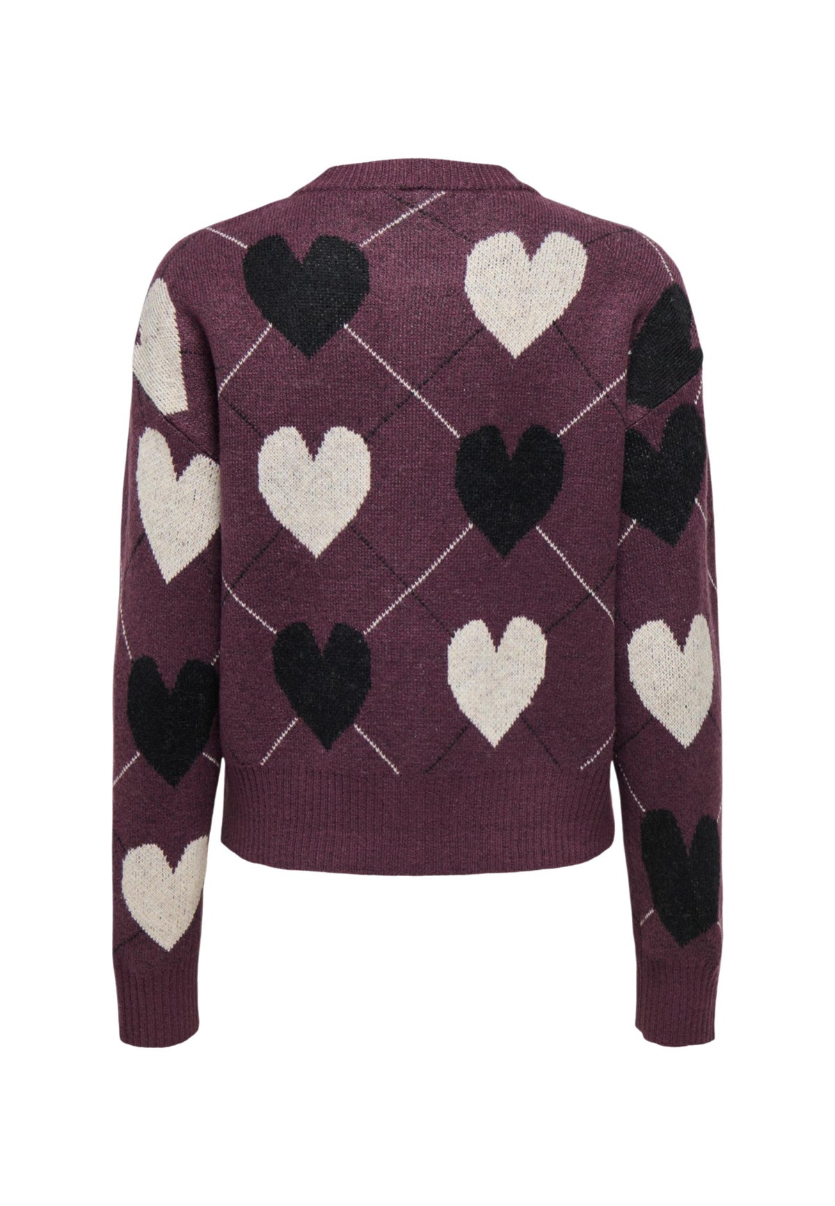 Cardigan Only couleur bordeaux — vue 4