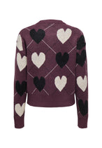 Cardigan Only couleur bordeaux — vue 4