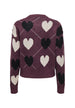 Cardigan Only couleur bordeaux — vue 4