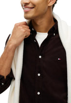 Chemise Tommy Hilfiger couleur marron — vue 3