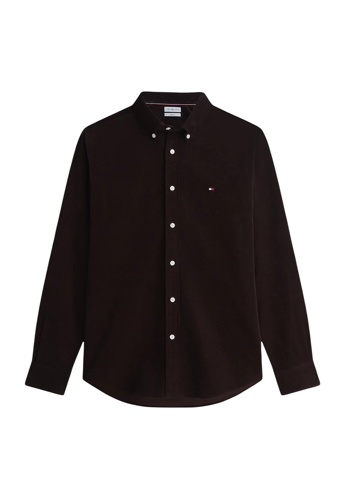 Chemise Tommy Hilfiger couleur marron — vue 5