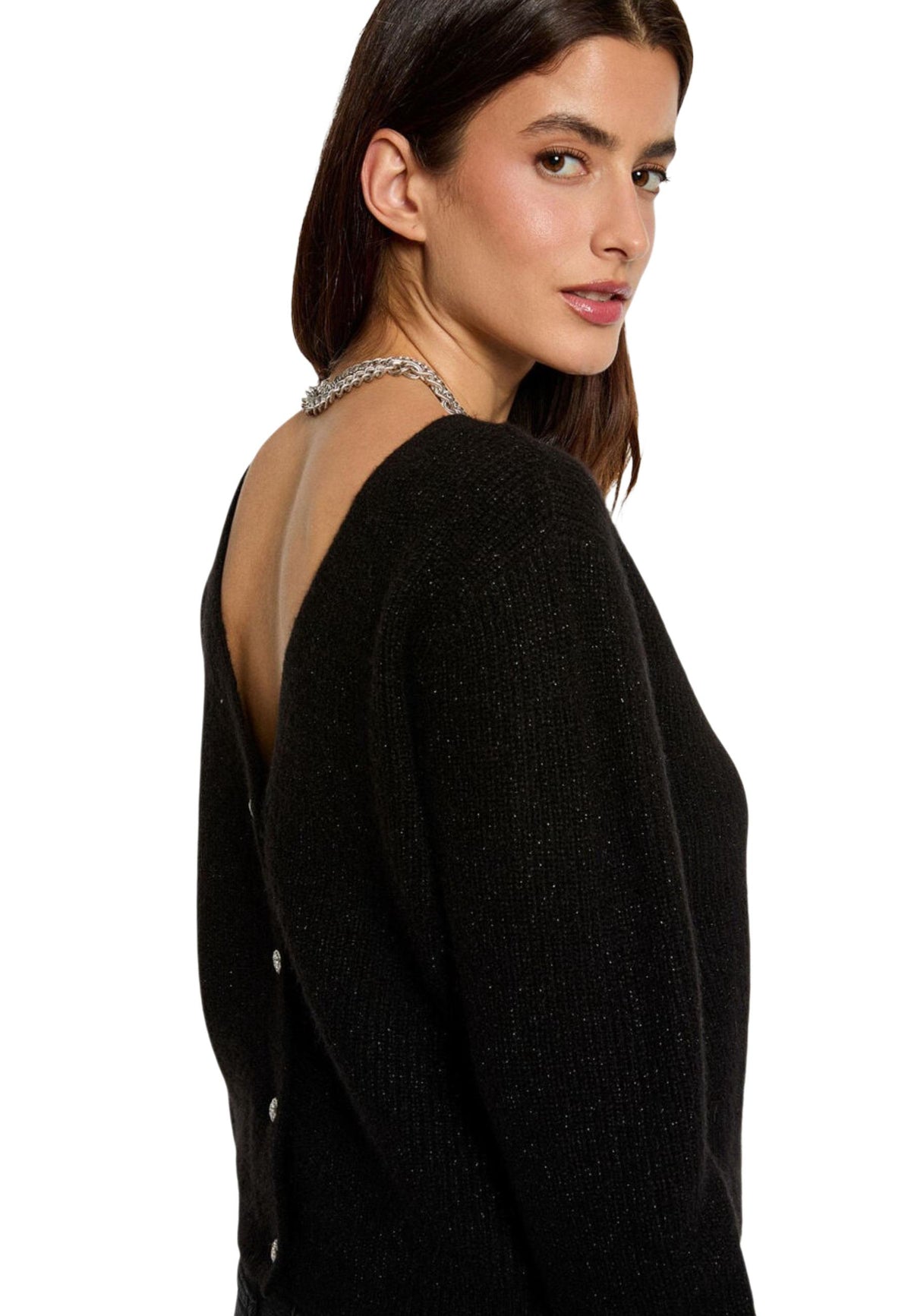 Cardigan Morgan De Toi couleur noir — vue 2