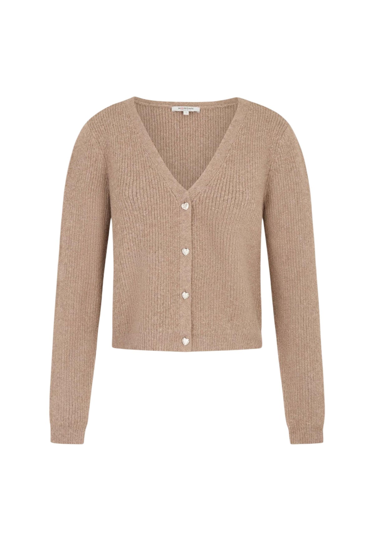 Cardigan Morgan De Toi couleur beige — vue 3