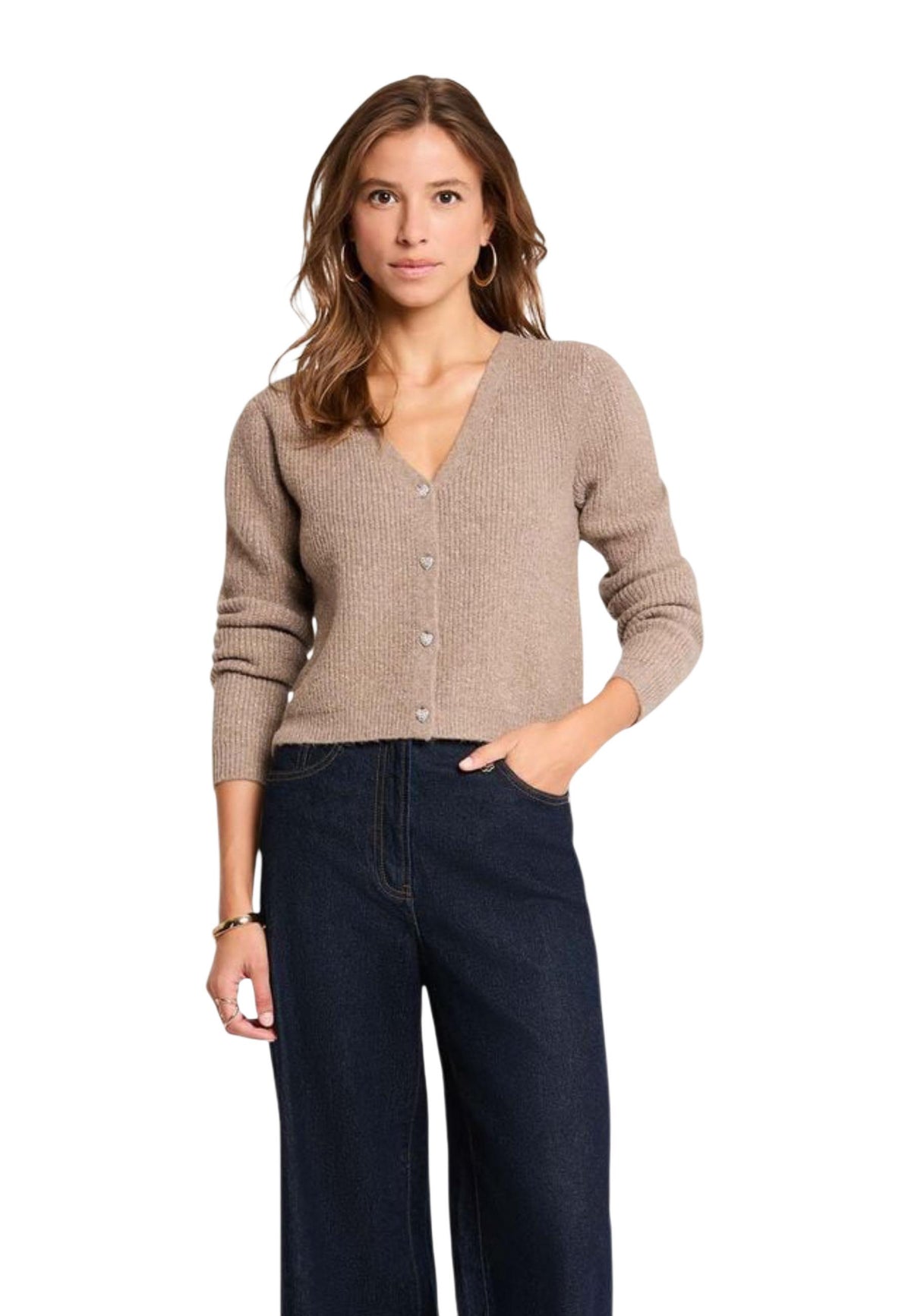 Cardigan Morgan De Toi couleur beige