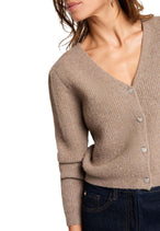 Cardigan Morgan De Toi couleur beige — vue 5
