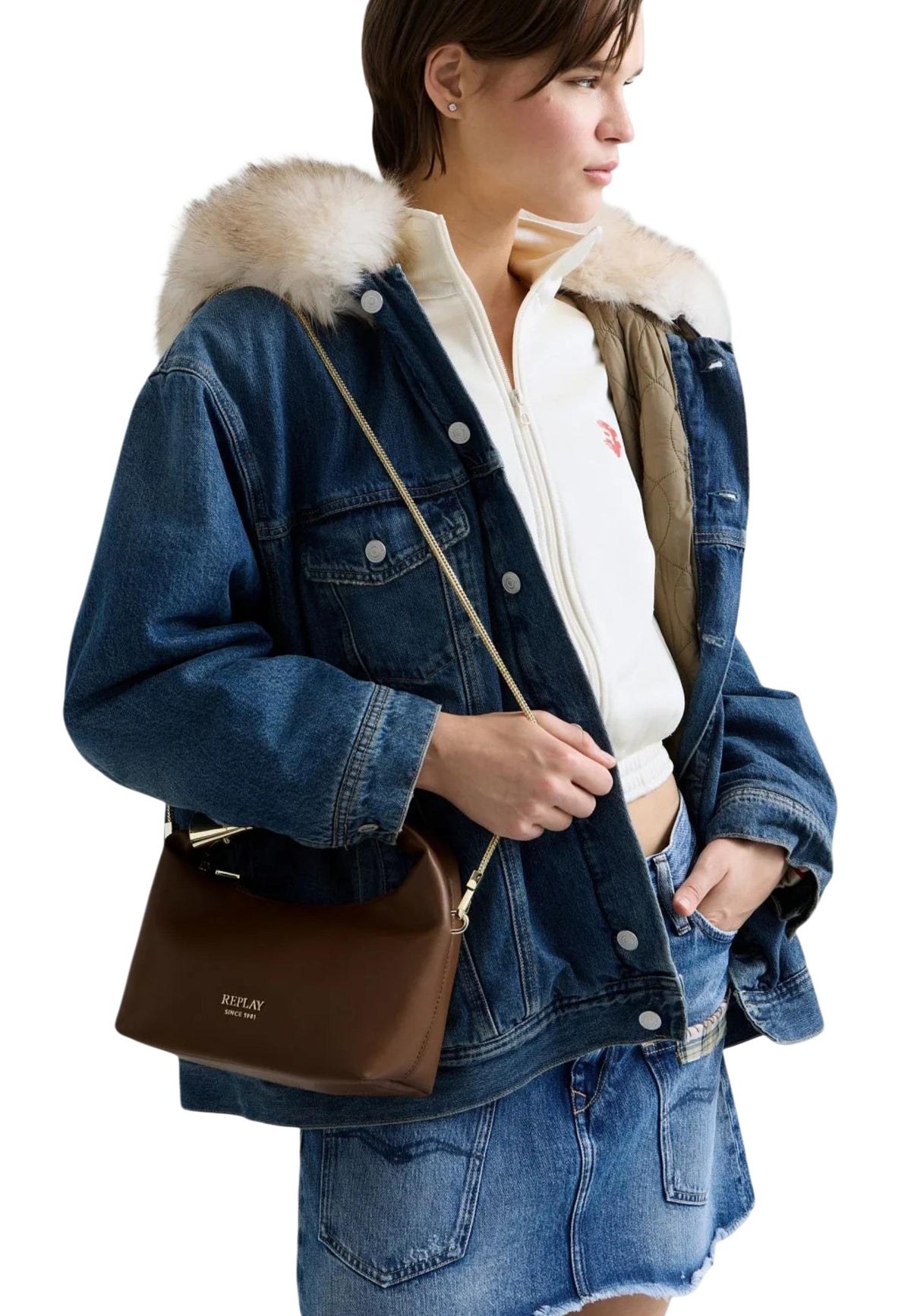 Sac Replay couleur marron — vue 4