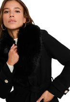 Manteau Morgan De Toi couleur noir — vue 5