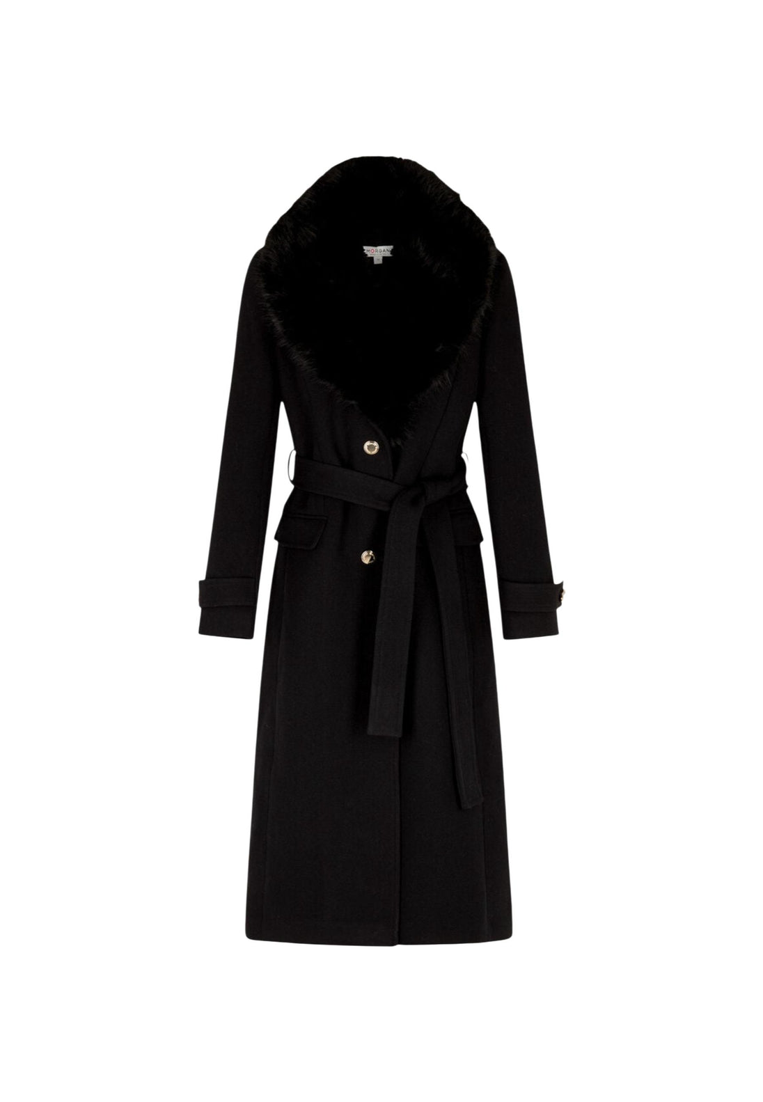 Manteau Morgan De Toi couleur noir — vue 2