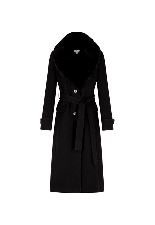 Manteau Morgan De Toi couleur noir — vue 2