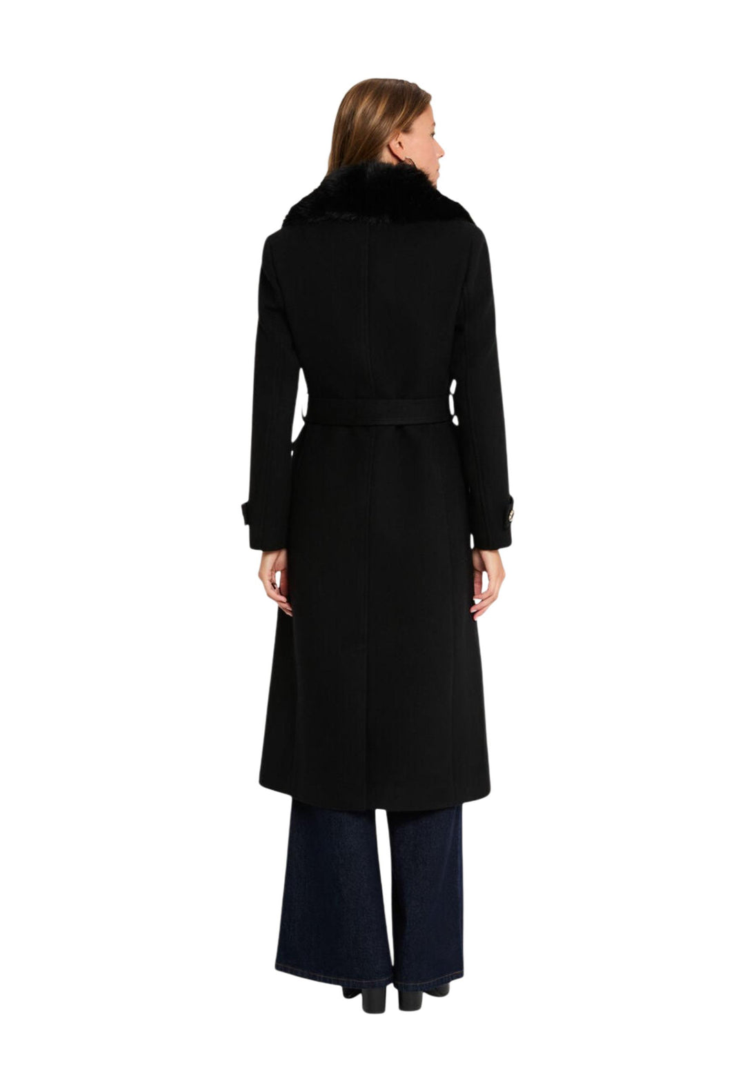 Manteau Morgan De Toi couleur noir — vue 3