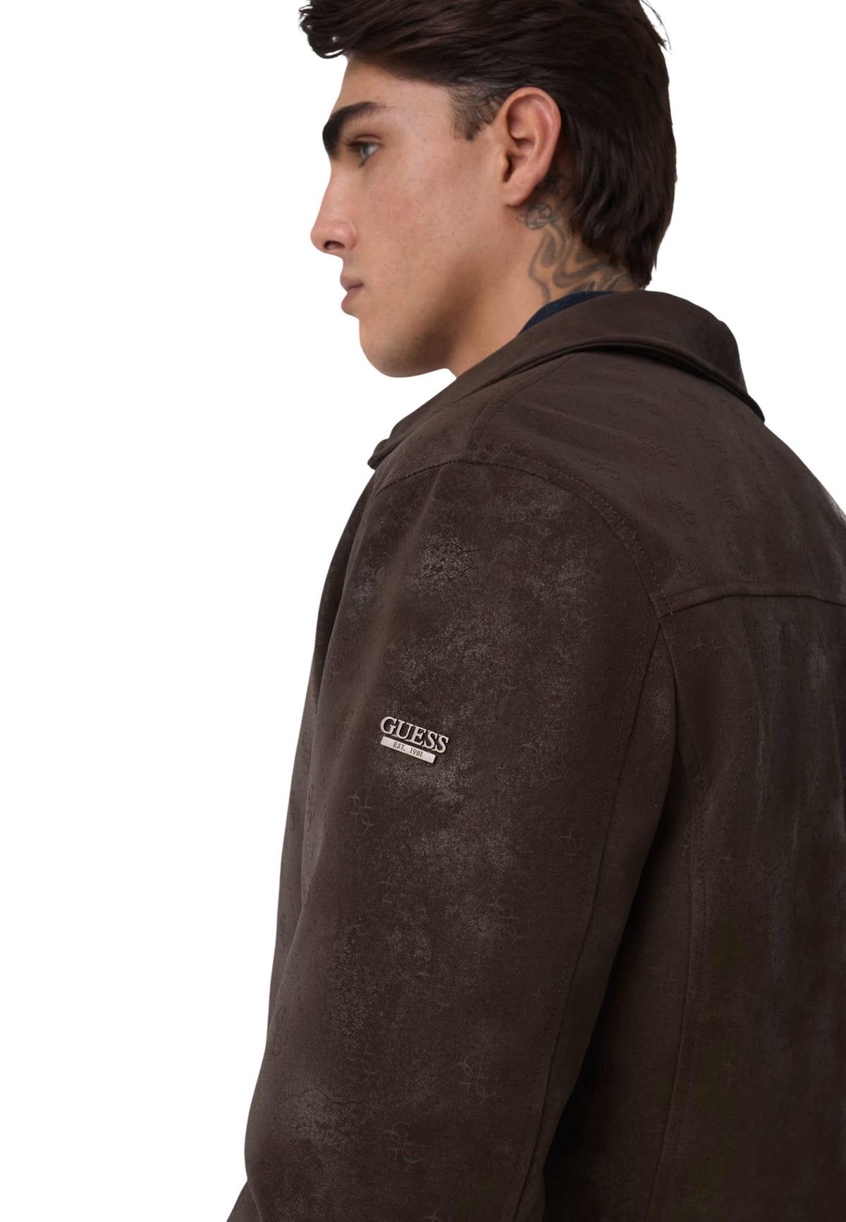 Veste Guess couleur marron — vue 4
