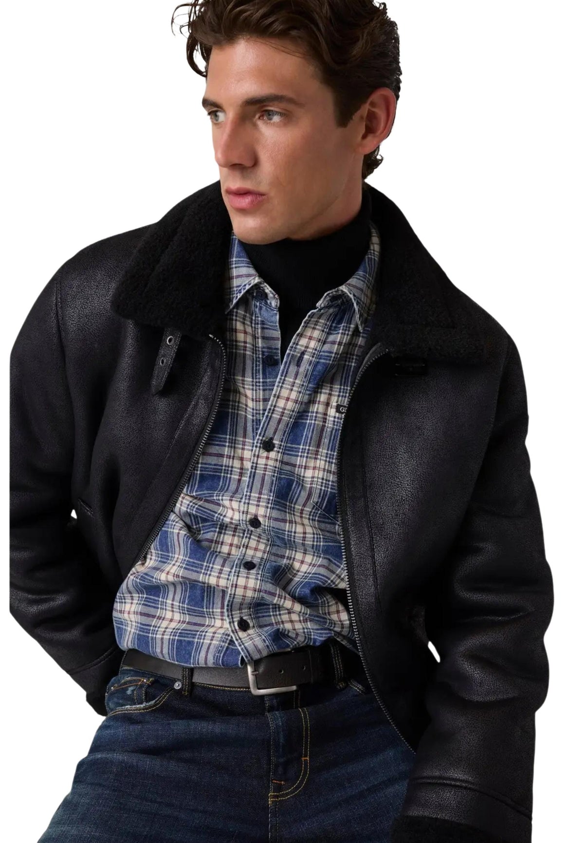 Veste Guess couleur noir — vue 5