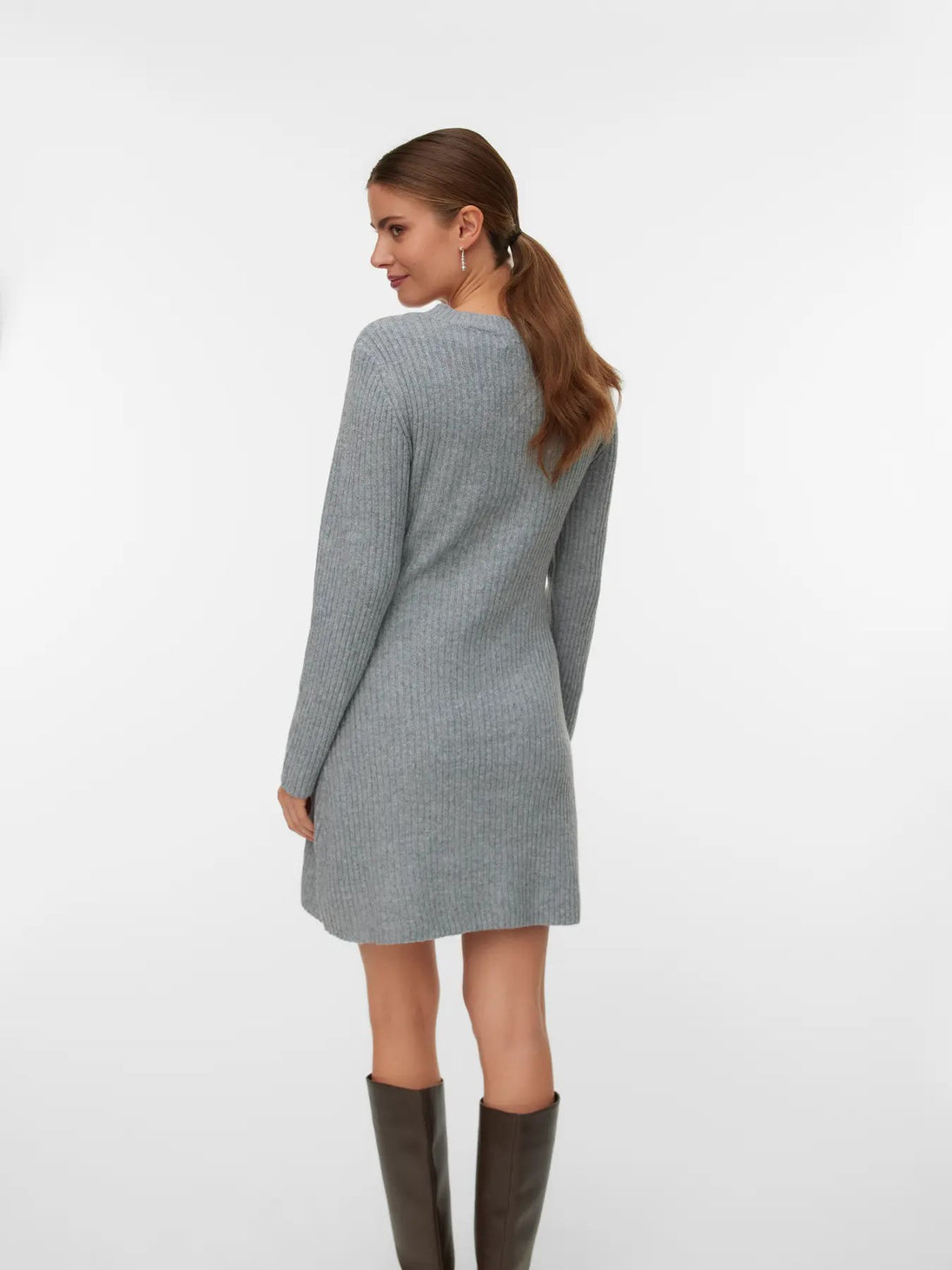 Robe Vero Moda couleur gris — vue 2