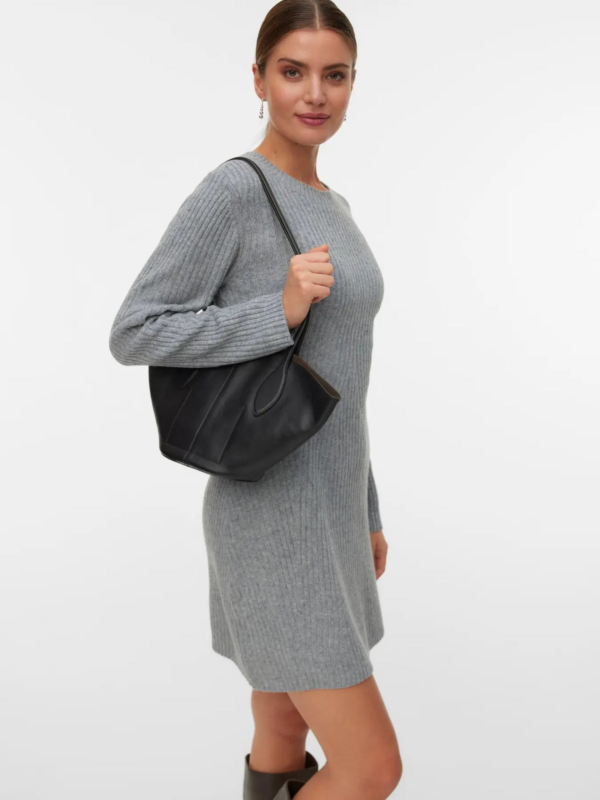 Robe Vero Moda couleur gris — vue 3