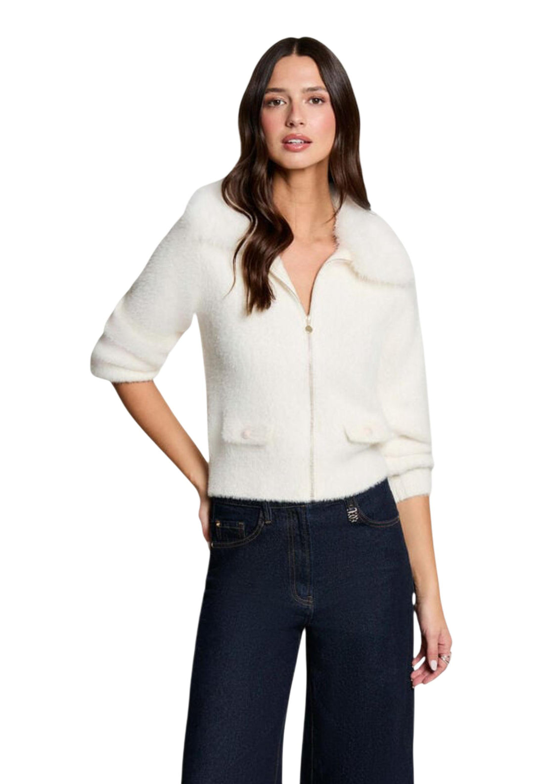 Gilet Morgan De Toi couleur blanc