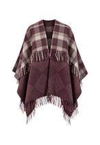 Écharpe Pieces couleur bordeaux — vue 4