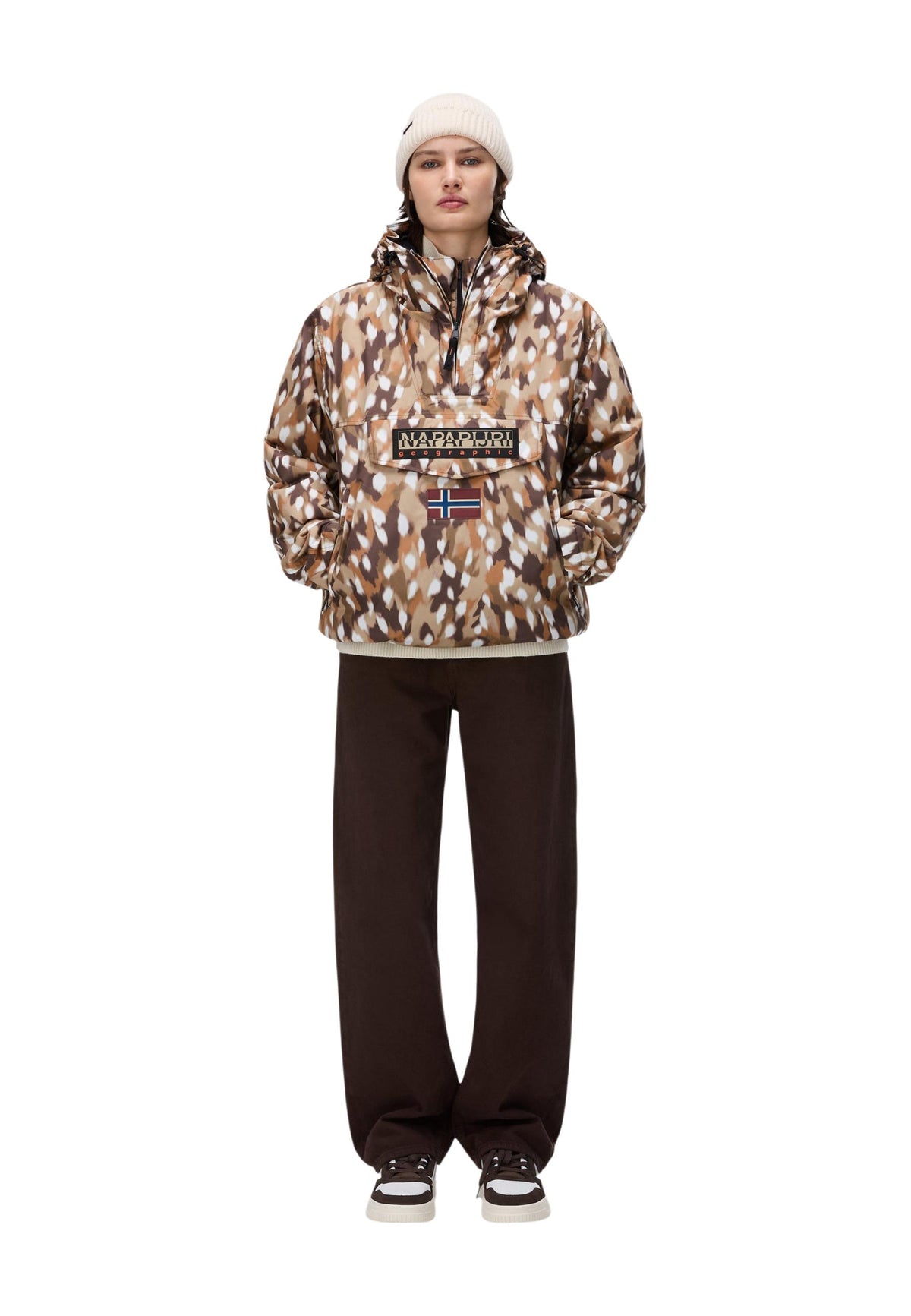 Veste Napapijri couleur marron — vue 3
