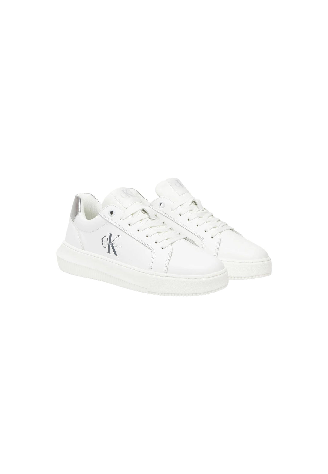 Baskets Calvin Klein Jeans couleur blanc — vue 2