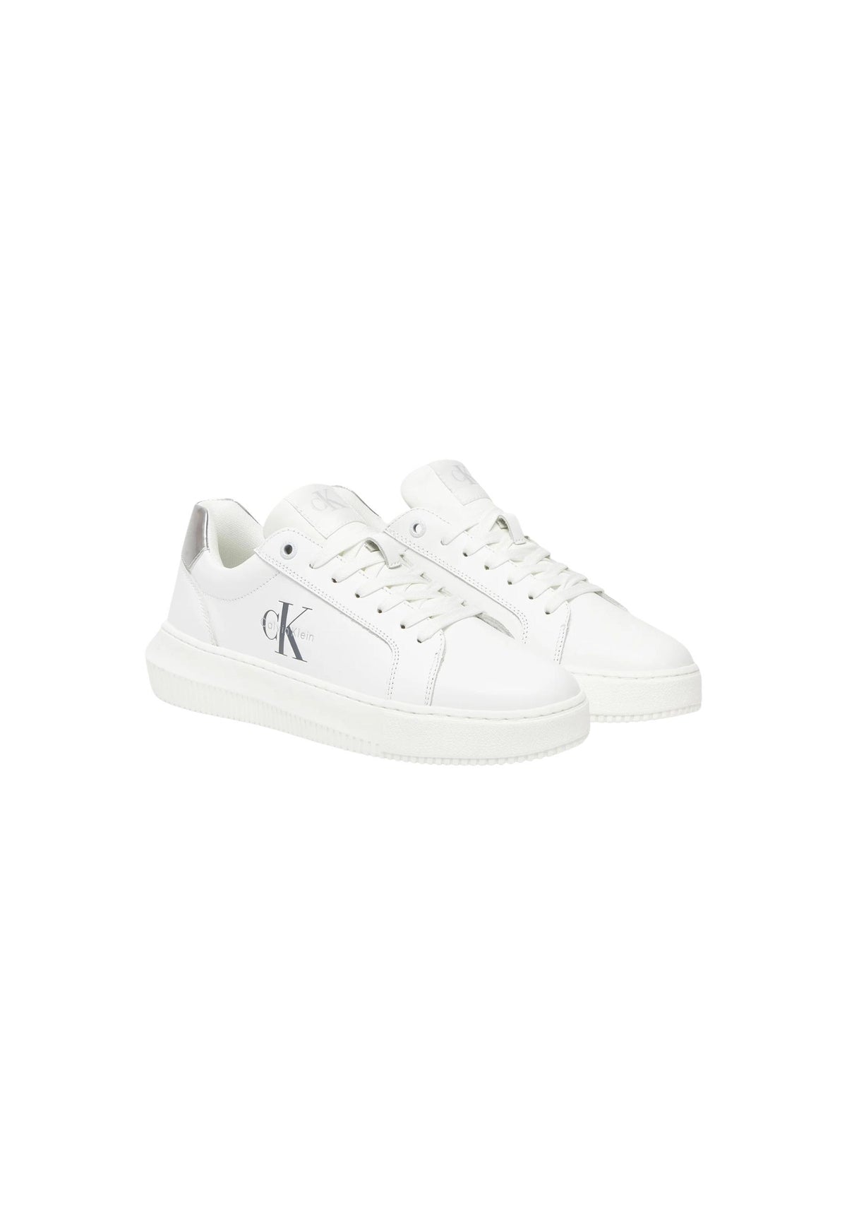 Baskets Calvin Klein Jeans couleur blanc — vue 2