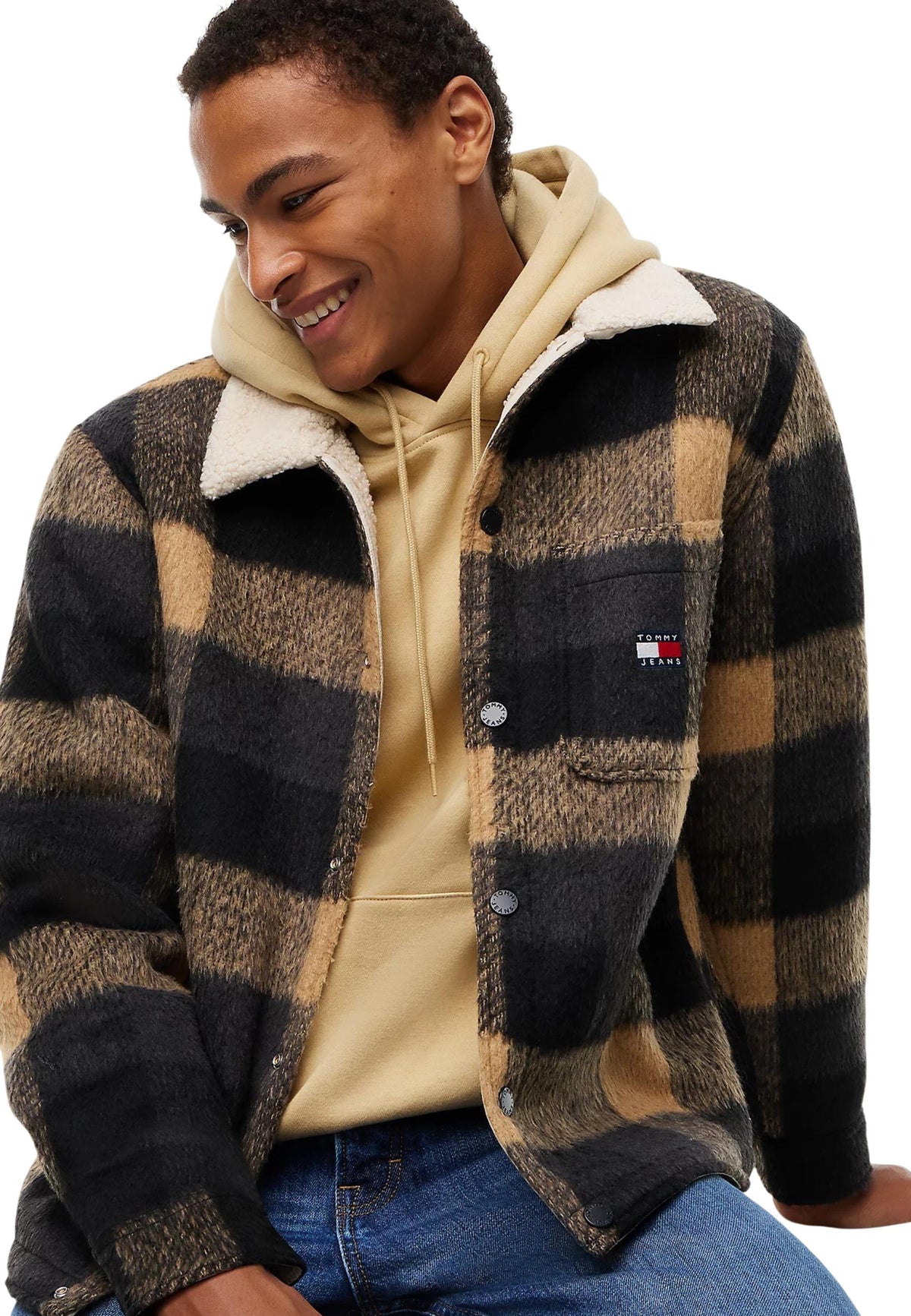 Veste Tommy Hilfiger Jeans couleur noir — vue 3
