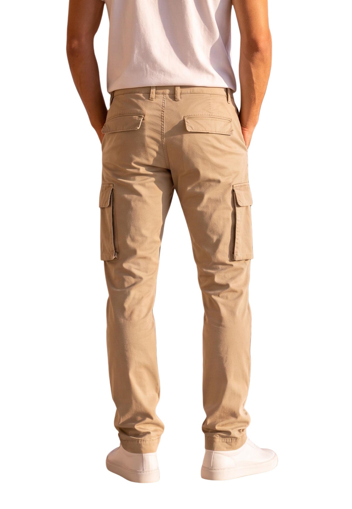 Pantalon Lyle & Scott couleur beige — vue 4
