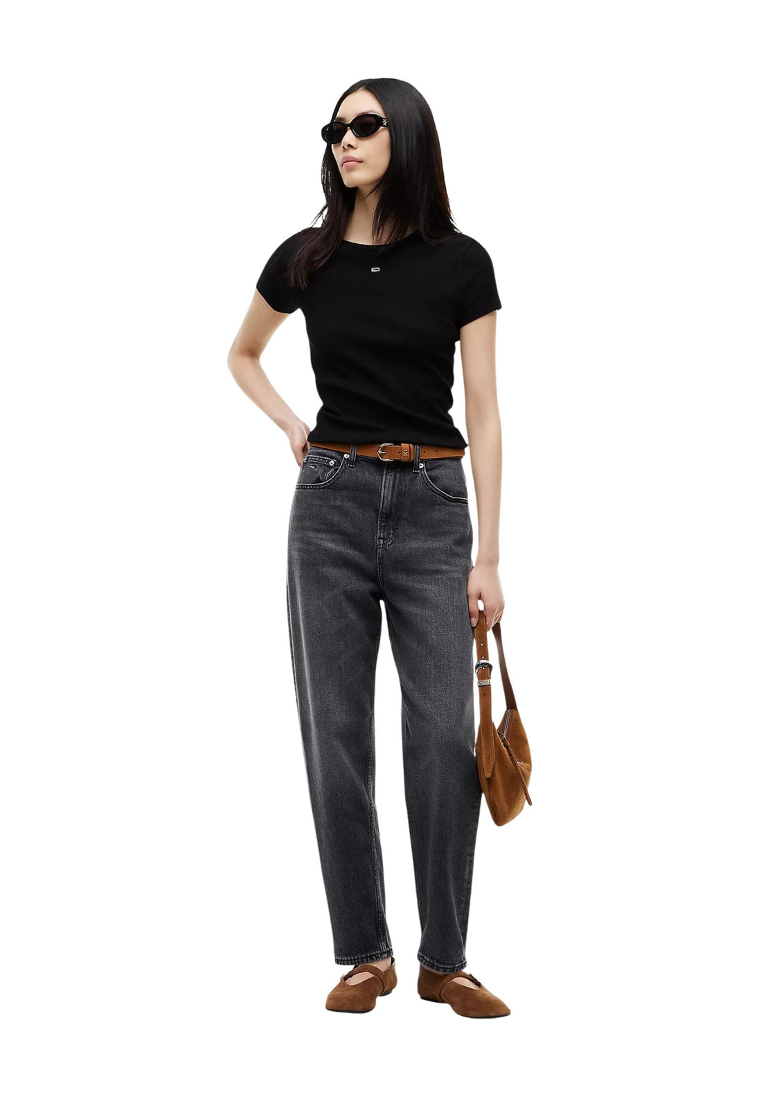 T-shirt Tommy Hilfiger Jeans couleur noir — vue 2