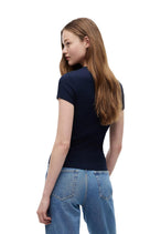 T-shirt Tommy Hilfiger Jeans couleur bleu — vue 4