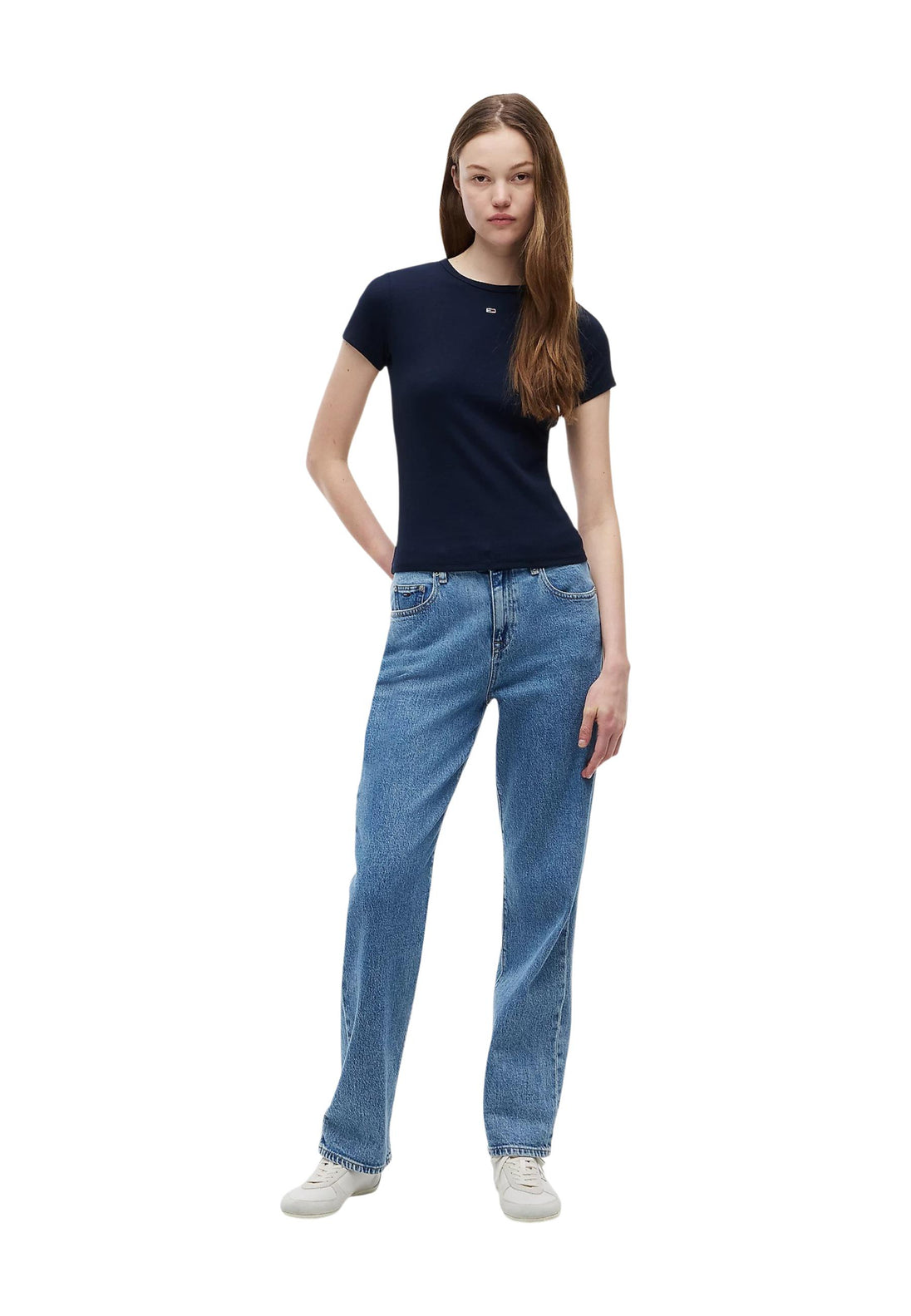 T-shirt Tommy Hilfiger Jeans couleur bleu — vue 2