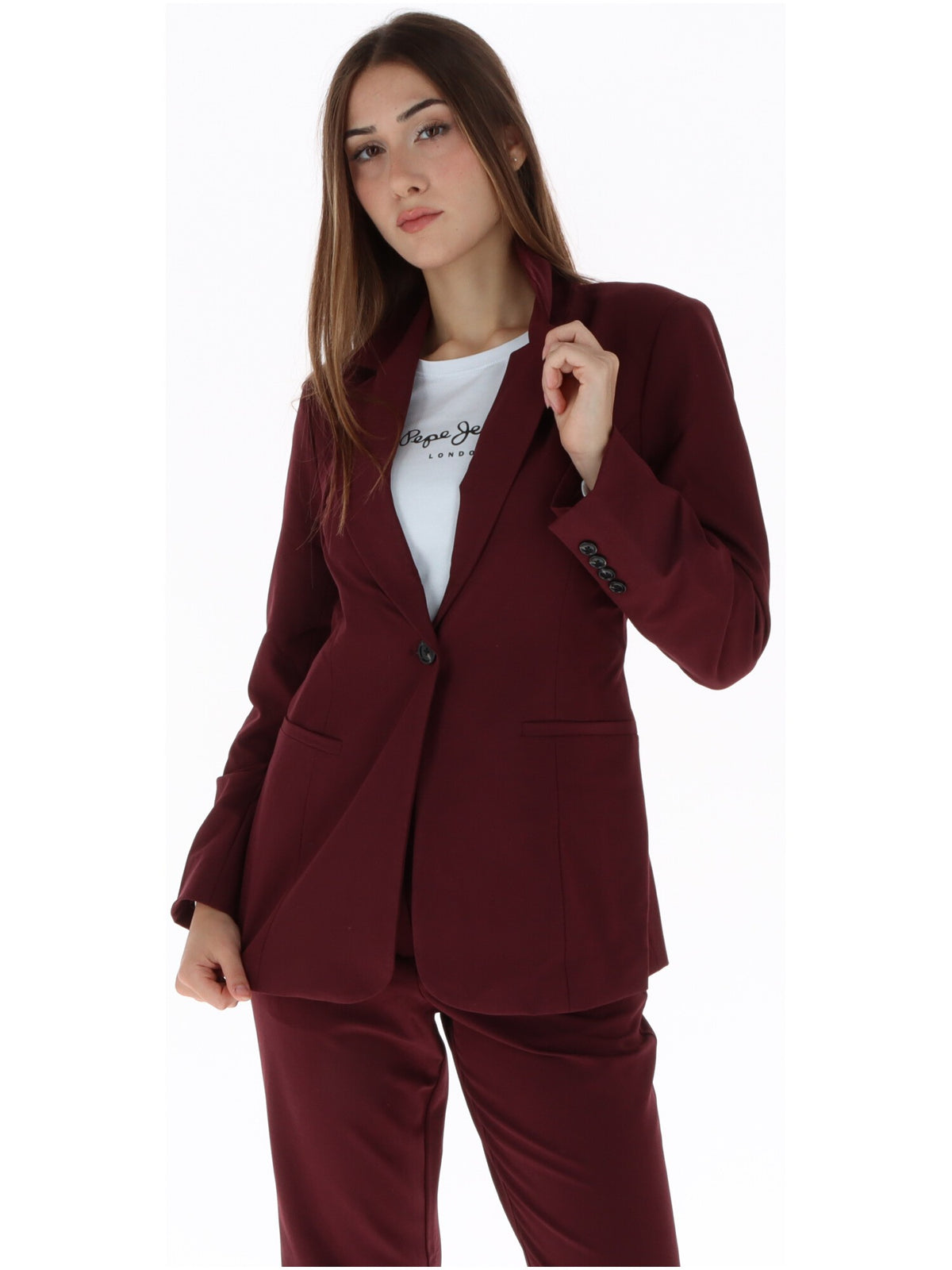 Veste Vila Clothes couleur bordeaux