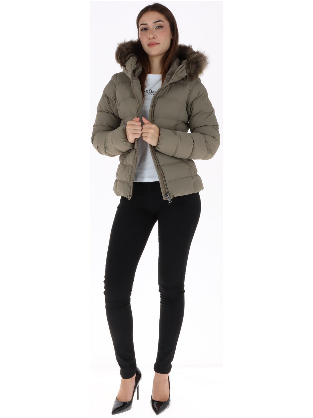 Veste Superdry couleur gris — vue 6