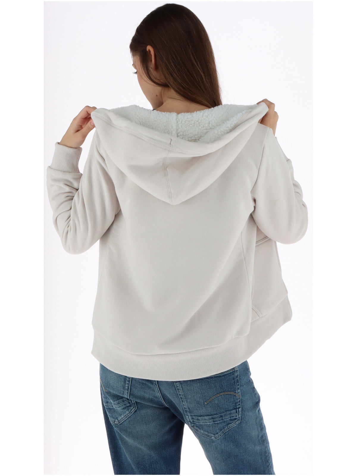 Sweat Superdry couleur beige — vue 3